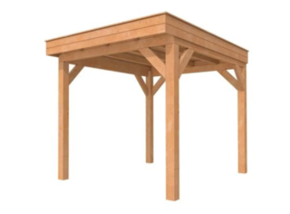 Douglas overkapping plat dak premium, 310 x 310 cm Hillhout